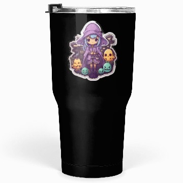 Discover Cute Cartoonish Necromancer Summoning Friends Tumblers 30 Oz
