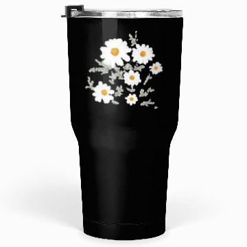 Discover White Daisy Flower Tumblers 30 Oz