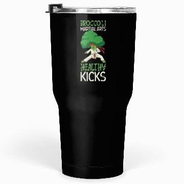 Discover Broccoli Martial Arts Karate MMA Boxing Kicks Tumblers 30 Oz