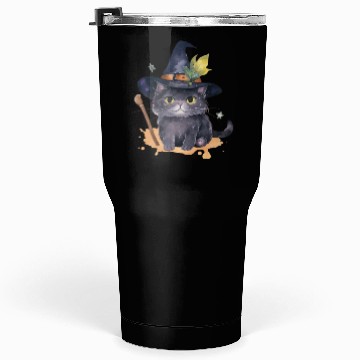 Discover Wizard Cat Magic Tumblers 30 Oz