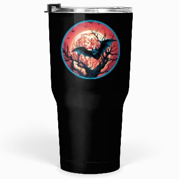 Discover Bats Bat Fruit Bats Halloween Tumblers 30 Oz