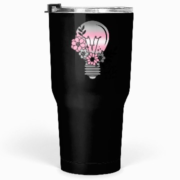 Discover Demigirl Light Bulb With Flowers Tumblers 30 Oz