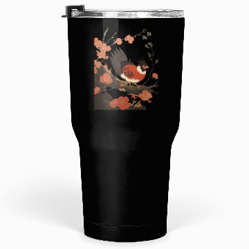 Discover The Bird on the Cherry Blossom Tree Tumblers 30 Oz