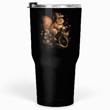 Discover Squirrel Riding A Bicycle Tumblers 30 Oz