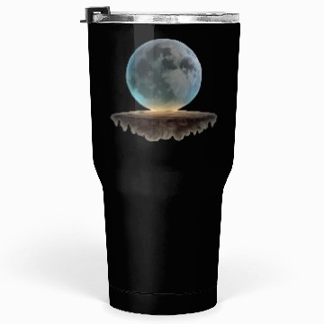 Discover 3 Dimensional (3D) Full Moon and Floating Island Tumblers 30 Oz