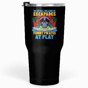 Discover Funny Horror Pirate Pirate Ship Pirate Captain Tumblers 30 Oz