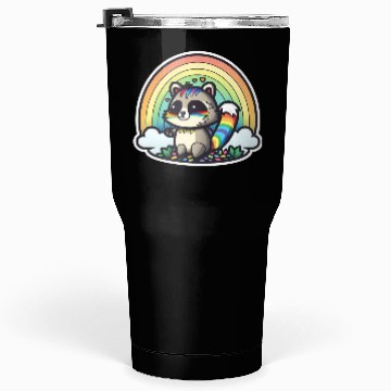 Discover Weird Rainbow Raccoon Tumblers 30 Oz