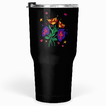 Discover Flaming Floral Dreams Tumblers 30 Oz