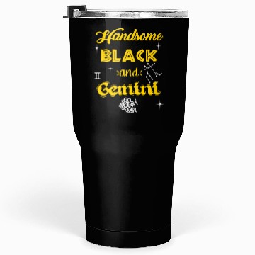 Discover Handsome Black Gemini Tumblers 30 Oz