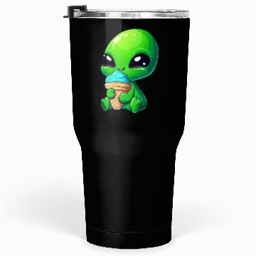 Discover Alien Extraterrestrial Ice Blue Green Tumblers 30 Oz