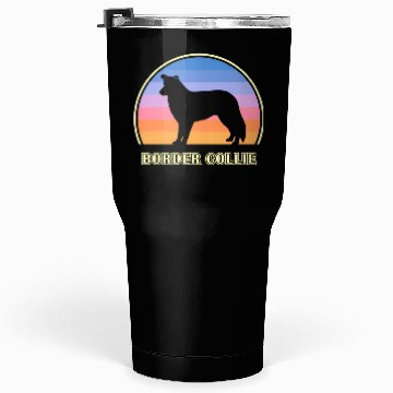 Discover Border Collie Sunset Dog Tumblers 30 Oz