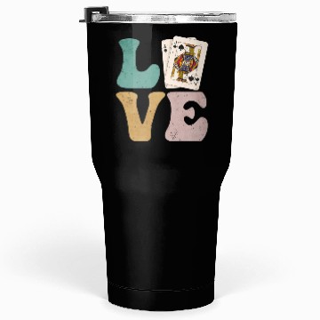 Discover Blackjack Gambling Cards Tumblers 30 Oz