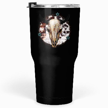 Discover Bull Skull Western Tumblers 30 Oz