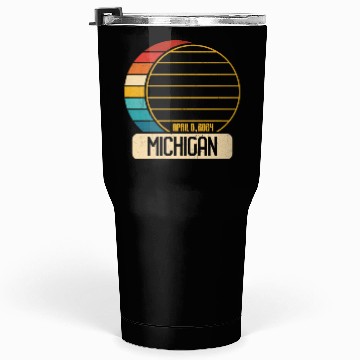 Discover Total Solar Eclipse Michigan April 28 2024 Eclipse Tumblers 30 Oz