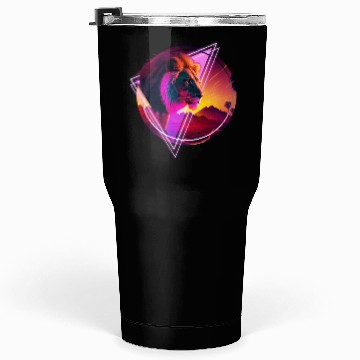 Discover Synthwave desert Lion Tumblers 30 Oz