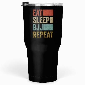 Discover Stylish Retro 70´s Eat Sleep BJJ Repeat Tumblers 30 Oz