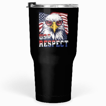Discover gift idea bald eagle american flag Tumblers 30 Oz
