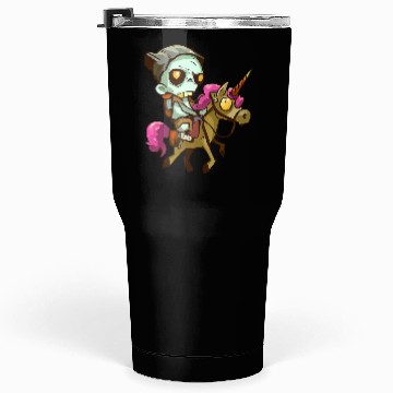 Discover Zombie on unicorn Tumblers 30 Oz