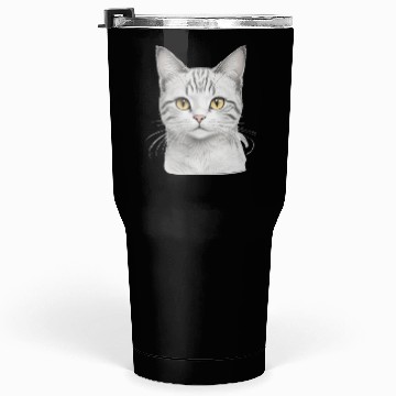 Discover Aesthetic Cute Kitty Realisting Sketch Tumblers 30 Oz