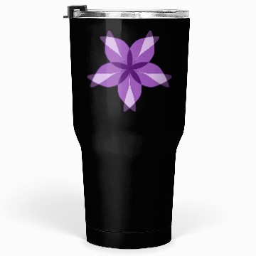 Discover Purple Geometric Flower Tumblers 30 Oz