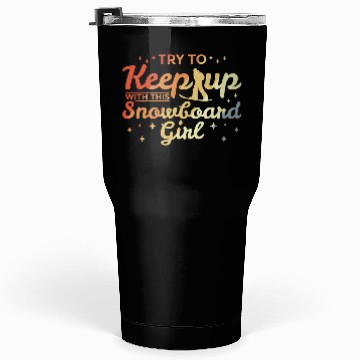 Discover Snowboarding Girl Tumblers 30 Oz