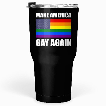 Discover Rainbow LGBTQ American Pride Diversity Flag Tumblers 30 Oz