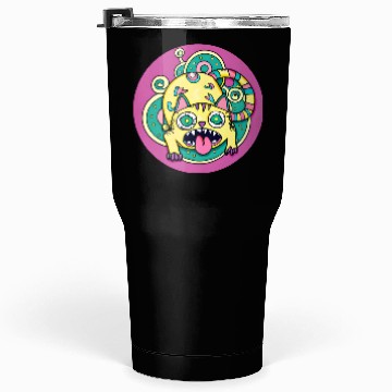 Discover Psychedelic Trippy Cat Tumblers 30 Oz