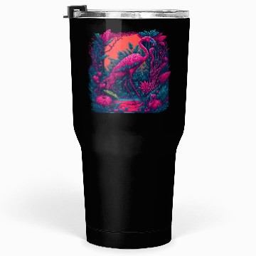 Discover Neon flamingo Tumblers 30 Oz