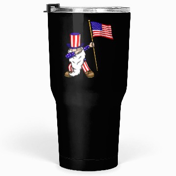 Discover 4th of July Gnome Dab Tumblers 30 Oz