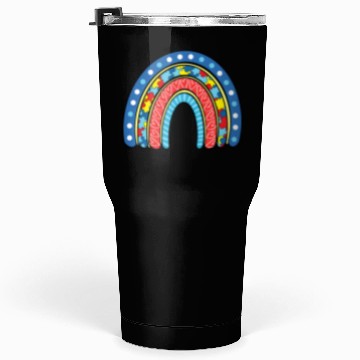 Discover Autism Rainbow Tumblers 30 Oz