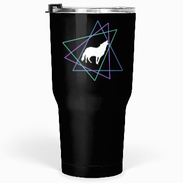 Discover Geometric Howling Wolf Tumblers 30 Oz