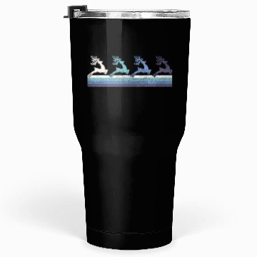 Discover Gradient Reindeer Silhouette Tumblers 30 Oz