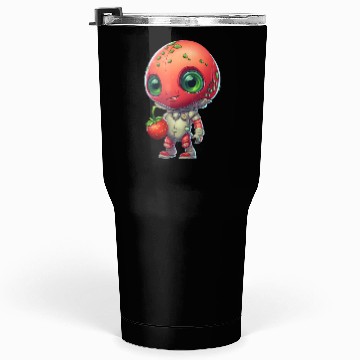 Discover Red Alien Strawberry: Cute Fusion Tumblers 30 Oz