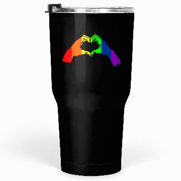 Discover Rainbow hand, hand gesture love Tumblers 30 Oz
