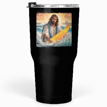 Discover Surfing Jesus Tumblers 30 Oz