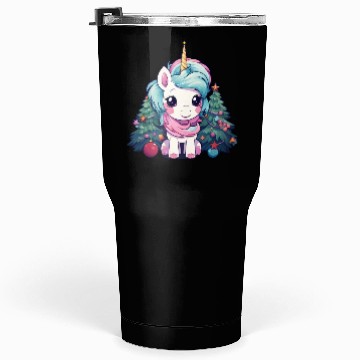 Discover Christmas Unicorn: Magic by the Christmas Tree Tumblers 30 Oz