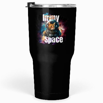 Discover In my Mind Space Cat Astronaut Design Pets Lover Tumblers 30 Oz