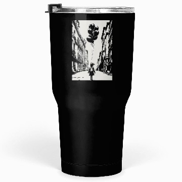 Discover Girl Chasing Balloons Artwork Tumblers 30 Oz