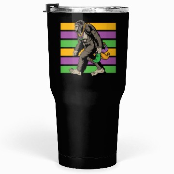 Discover Bigfoot Mardi Gras Tumblers 30 Oz
