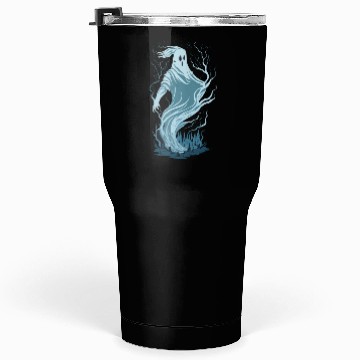 Discover ghost with lightning Halloween theme Tumblers 30 Oz