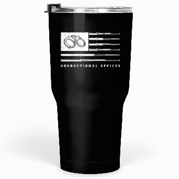 Discover USA Flag correctional officer Tumblers 30 Oz