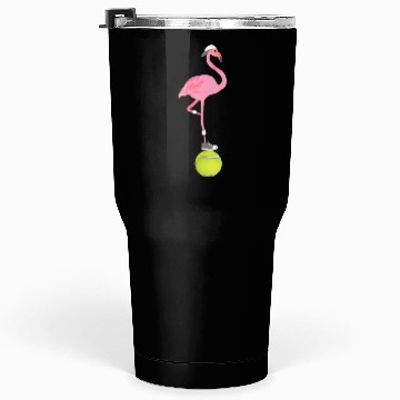 Discover Tennis Flamingo Tumblers 30 Oz