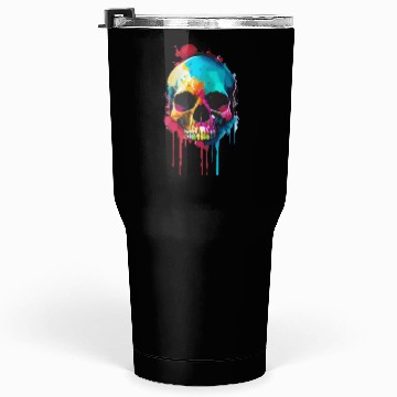 Discover Psychedelic skull meltdown Tumblers 30 Oz