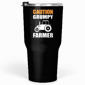 Discover Caution Grumpy Farmer Tumblers 30 Oz