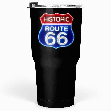Discover Route 66 neon sign Tumblers 30 Oz