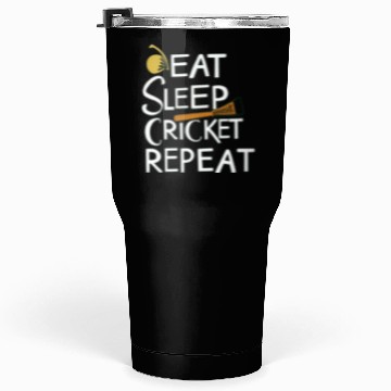 Discover Eat Sleep Cricket Repeat: Cricket Lover's Tumblers 30 Oz
