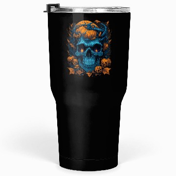 Discover Halloween Spooky Skull Face Tumblers 30 Oz