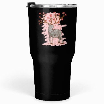 Discover Cherry Blossom Deer Sakura Tumblers 30 Oz