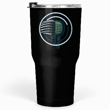 Discover Radio microphone ringed planet Tumblers 30 Oz
