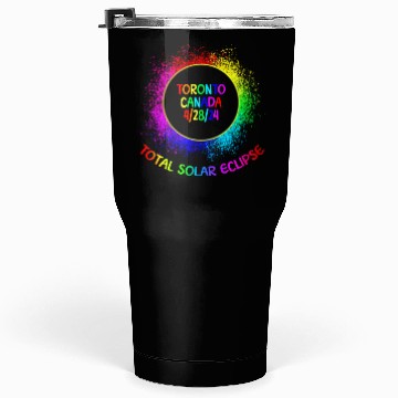 Discover Total Solar Eclipse Toronto Canada 4/28/24 Kidsfam Tumblers 30 Oz